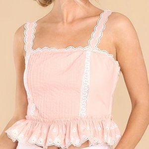 LOVESHACKFANCY ! Skipper Bustier In Bubble Bath Pink